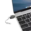 Leitor de cartões microSD USB-C para porta-chaves