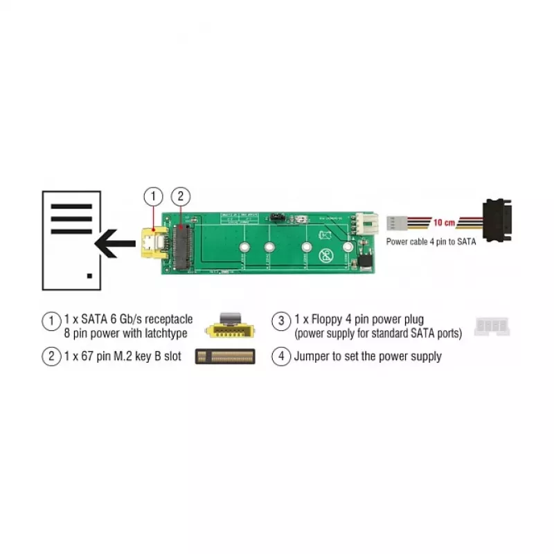 Adaptador M.2 interno DeLOCK 63917