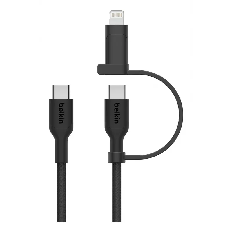 Cabo USB Belkin BoostCharge Pro 1,5 m USB-C USB-C/Lightning Preto