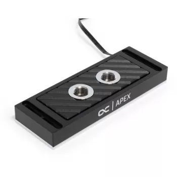 Refrigerador de água Alphacool 14000 alumínio níquel plástico preto 45mm 127.5mm 17.3mm