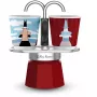 Cafeteira de fogão BIALETTI MINI EXPRESS Magritte vermelho – modelo 0001406, pequena cafeteira de fogão