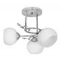 Lustre de teto Activejet Classic IRMA níquel triplo 3xE27 para sala de estar