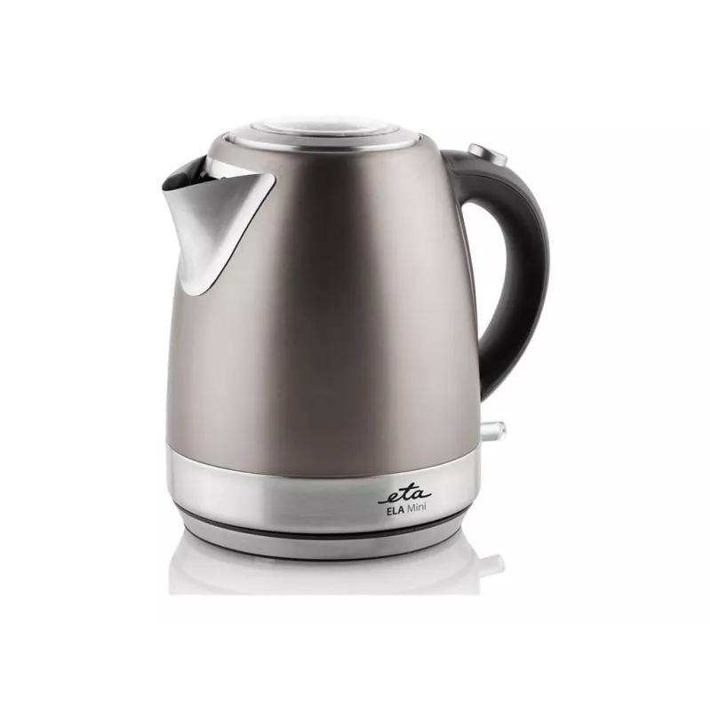 Chaleira elétrica ETA 1,2 L 2100 W, corpo em aço inoxidável, cinzento