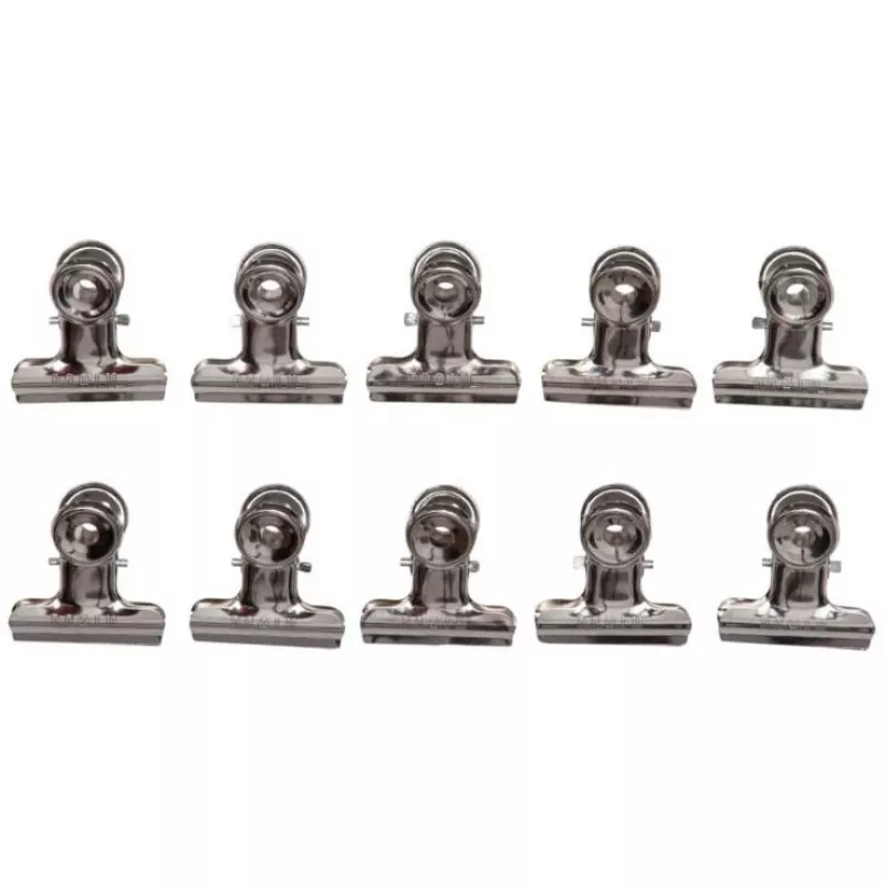 MAUL mola de carta em metal, cor: níquel, largura: 30 mm capacidade de aperto: 10 mm, embalagem de autosserviço (21730-96)