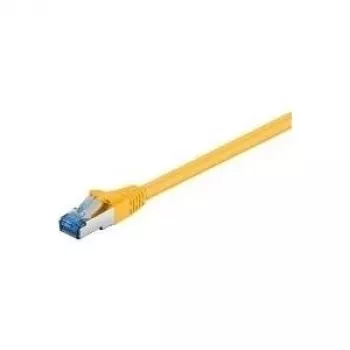 Cabo de rede Wentronic Goobay CAT 6a Patch, S/FTP (PiMF), amarelo, 2 m - LSZH sem halogéneos, cobre (93740)