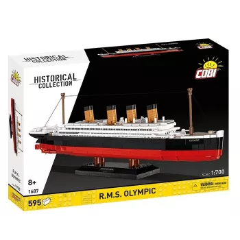 Conjunto de construção Cobi Blocks R.M.S. Olympic 59 blocos — conjunto de modelismo com 59 peças