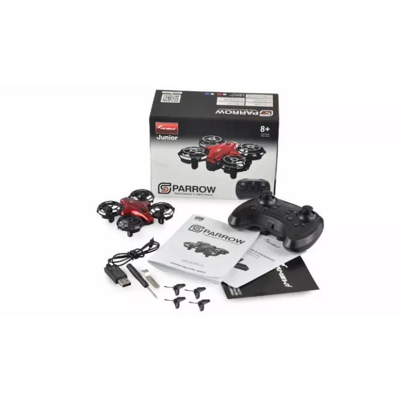 Drone com câmara Amewi 25324 mini-drone 300 mAh preto vermelho