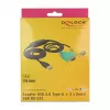 Cabo série DeLOCK 63466 USB Type-A DB-9 1,5 m preto verde amarelo