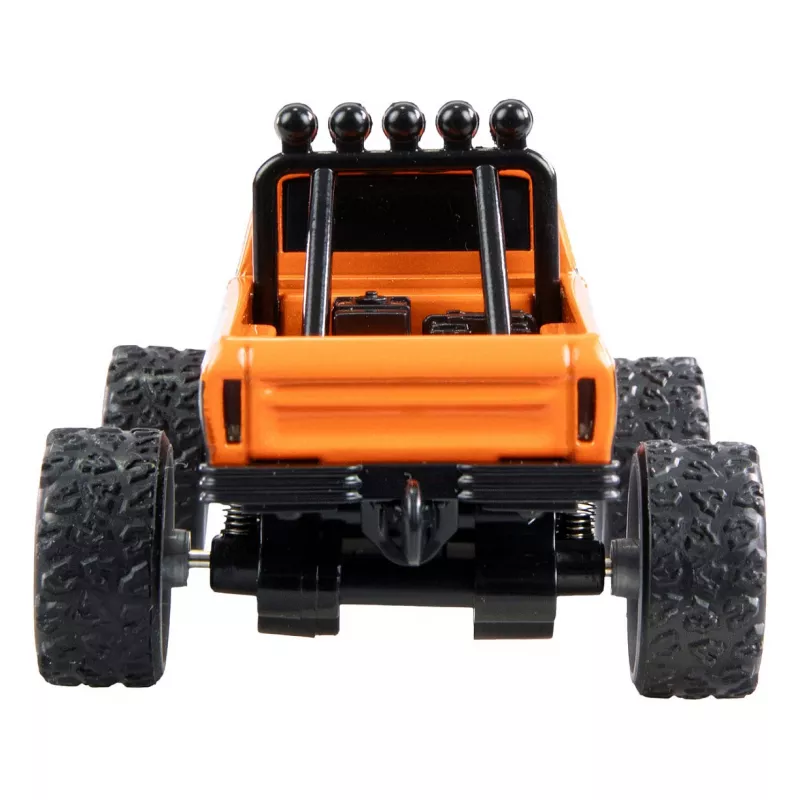 Monstertruck radiocontrolado Amewi DieCast 1:64 RTR laranja, caixa metálica, Ready-to-Run