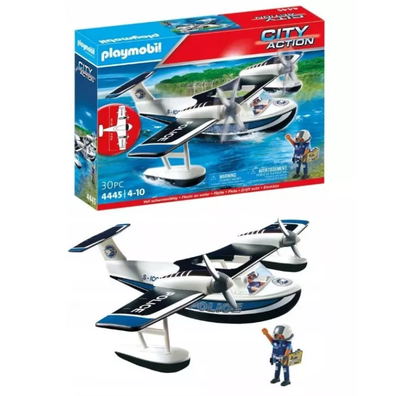Conjunto de figuras City Action 4445 Hidroavião da Polícia