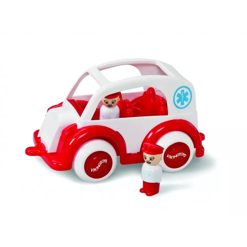 Veículo jumbo ambulância com figuras Viking Toys