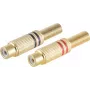 Conector de fio RCA dourado ShiverPeaks BS52021-SET