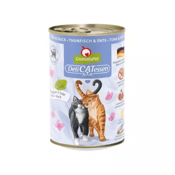 GRANATAPET DeliCATessen Atum e Pato - Comida húmida para gatos - 400g