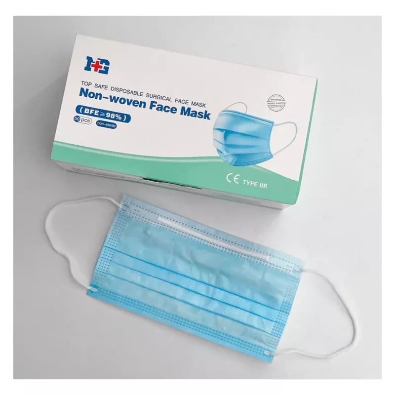 Máscara facial descartável em não tecido Uniroar Modelo 50 unidades máscaras de proteção descartáveis
