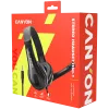 Headset para PC CANYON HSC-1 com microfone plano 2m preto
