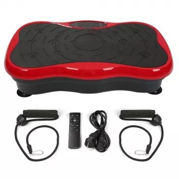 Extralink plataforma vibratória para exercícios fitness Moonwalk Spinmove vermelho