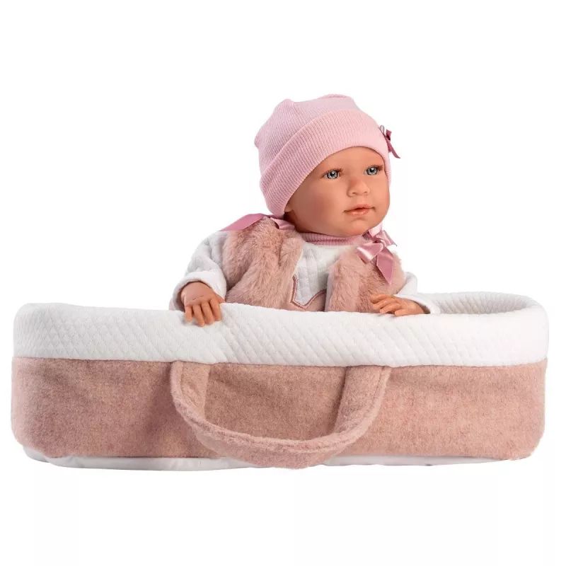 Llorens Mimi Rosa 42 cm — Llorens 74012, vinil e têxtil, membros móveis