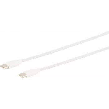 Cabo USB S/CONN 14-12052 USB 2.0 1,5 m USB-C branco