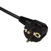 Akyga AK-SP-05A Régua de tomadas com proteção contra sobretensão, 5 x CEE 7/5 (tipo E), interruptor, 1,8 m, preto