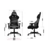 Cadeira gaming Huzaro Force 6.2 cinzenta Mesh