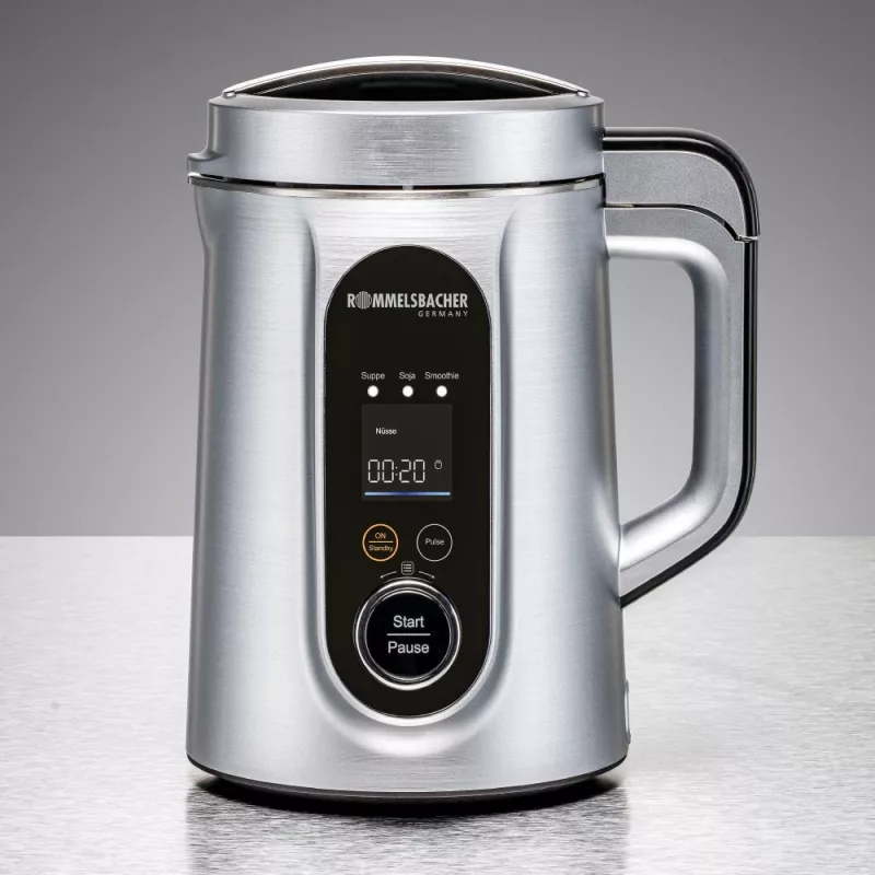 Máquina de sopa e bebida vegetal Rommelsbacher SVD 1400, 1,3 L, 1400 W, prateado, caixa de plástico