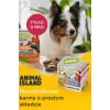 ANIMAL ISLAND Monoprotein vitela/pato/peru comida para cães 9×300g