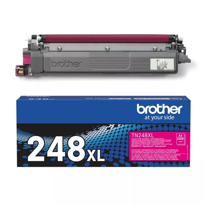 Cartucho de toner Brother TN-248XLM 1 unidade original magenta