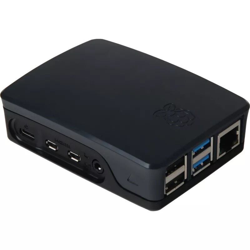 Caixa Raspberry original para 4B preto/cinzento (RPI4 CASE BLK/GRY)