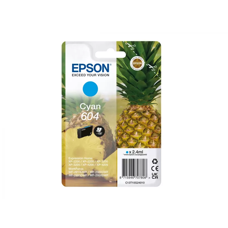 Epson 604 cartucho de tinta 1 unid. original capacidade standard ciano