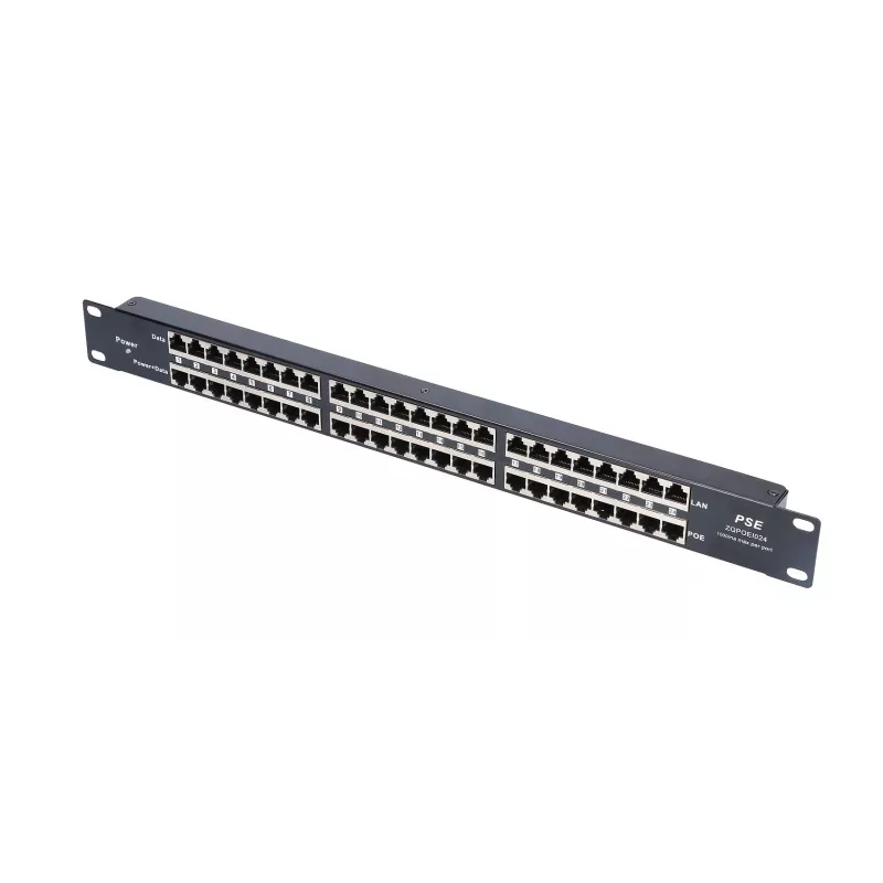 Injetor PoE Extralink 24 portas 24x 100Mb/s RJ45, Rackmount
