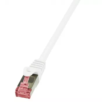 Logilink PrimeLine - Cabo de rede - RJ-45 (M) - RJ-45 (M) - 50 cm - SFTP, PiMF - CAT 6 - liso, sem halogéneos - branco (CQ2021S)