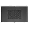 Armário rack 19 polegadas LANBERG 22HE 600x1000 mm, preto, portas de vidro à frente e atrás