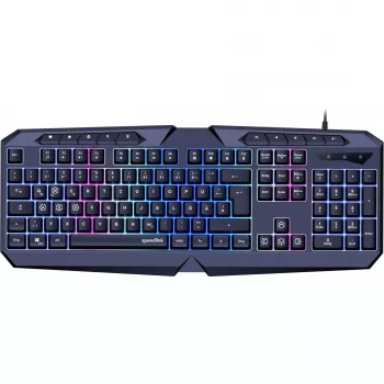 Teclado SPEEDLINK LUDICIUM Gaming USB QWERTZ alemão preto