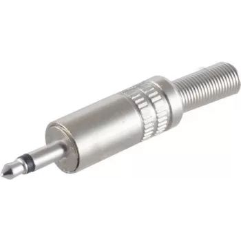 Ficha jack mono 3,5 mm ShiverPeaks 22220510, caixa de metal, ficha mono 3,5 mm