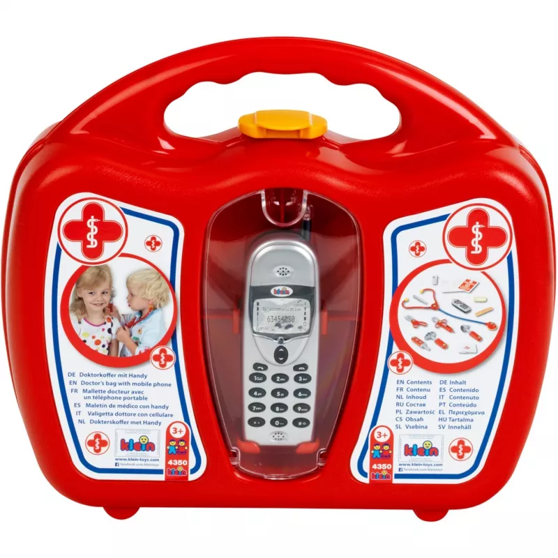 Mala de médico com telemóvel
