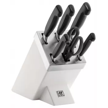Conjunto de bloco de facas/cutelaria ZWILLING FOUR STAR 35148-207-0 7 unid. branco