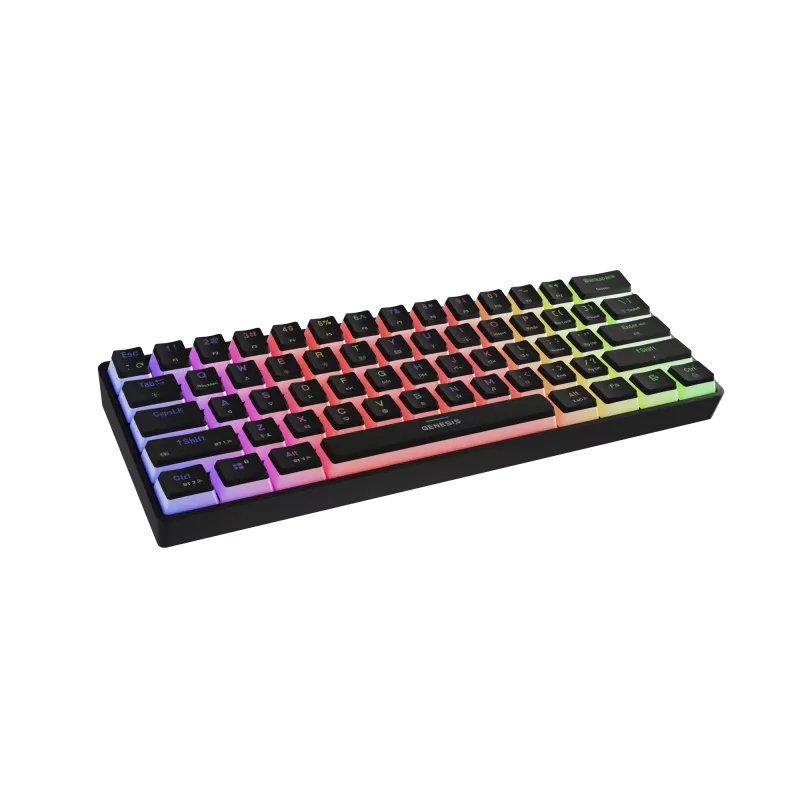 TECLADO GAMING GENESIS THOR 660 G2 US PRETO SEM FIOS RGB MECÂNICO GATERON BROWN