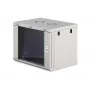 Armário de rack 9U para montagem na parede DIGITUS Dynamic-N DN-37104, 600 x 450 mm, IP20, fechadura com chave, desmontado