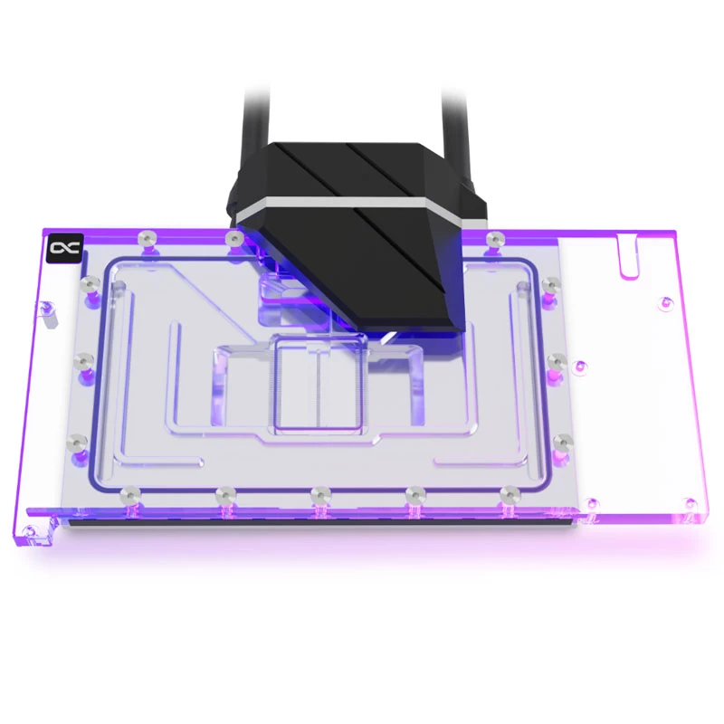 Arrefecedor de água Alphacool 14488 acrílico latão nylon preto transparente