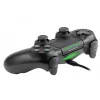 Comando com fio TRACER SHOGUN PRO preto — 16 botões, analógico/digital, cabo de 1,5 m, vibração, PC/PS4/PS3