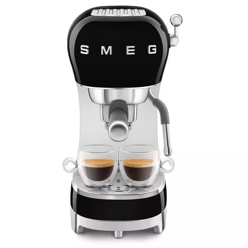 SMEG 50's Style ECF02BLEU máquina de espresso, 15 bar, preta
