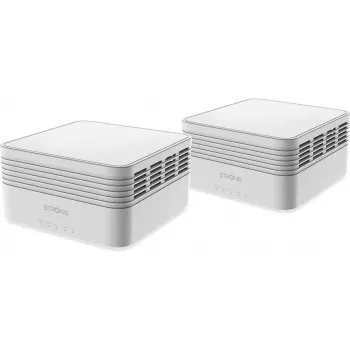 Sistema Mesh Wi-Fi Strong MESHKITAX3000 Dual-Band (2,4 GHz/5 GHz) Wi-Fi 6 (802.11ax) branco 2 interno (MESHKITAX3000)