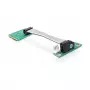 Placa riser Mini PCI Express > PCI Express x1 orientada para a esquerda