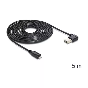 Cabo USB DeLOCK USB 2.0 5m USB A Micro-USB B Preto
