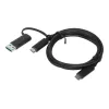 Cabo USB Lenovo 4X90U90618 USB 3.2 Gen 1 (3.1 Gen 1) 1 m USB A/USB C USB C Preto