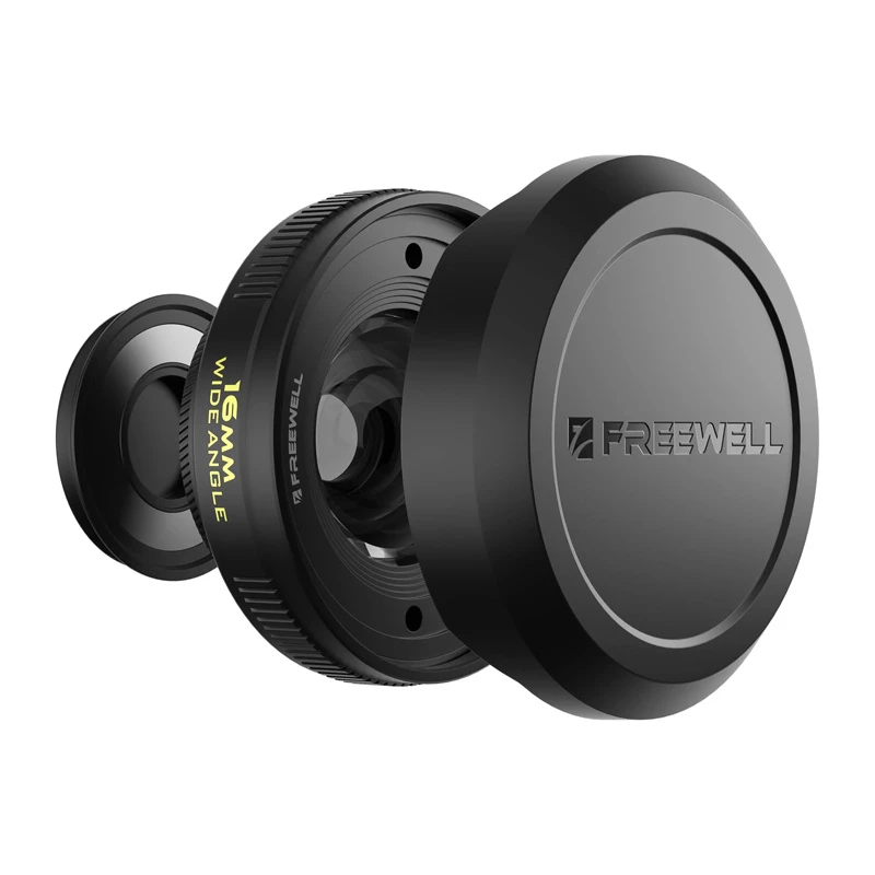 Objetiva grande angular Freewell 16 mm para montagem de 17 mm