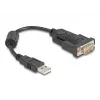 Cabo série DeLOCK 61549 preto 0,25 m USB Type-A RS-232