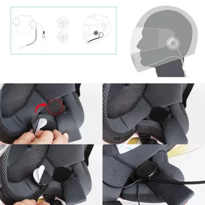 Headset FREEDCONN L1M intercomunicador para motociclo preto