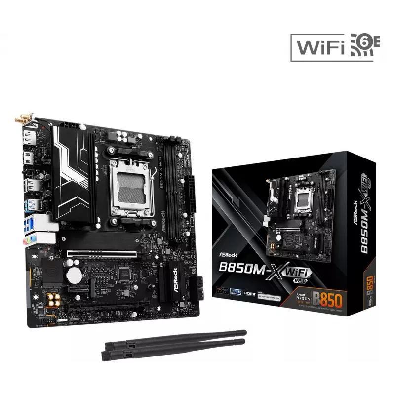 Motherboard ASRock B850M-X WiFi R2.0 AMD B850 AM5 Micro-ATX