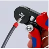 Alicate de cravar autoajustável 97 53 04 SB (vermelho/azul, para terminais de fio)